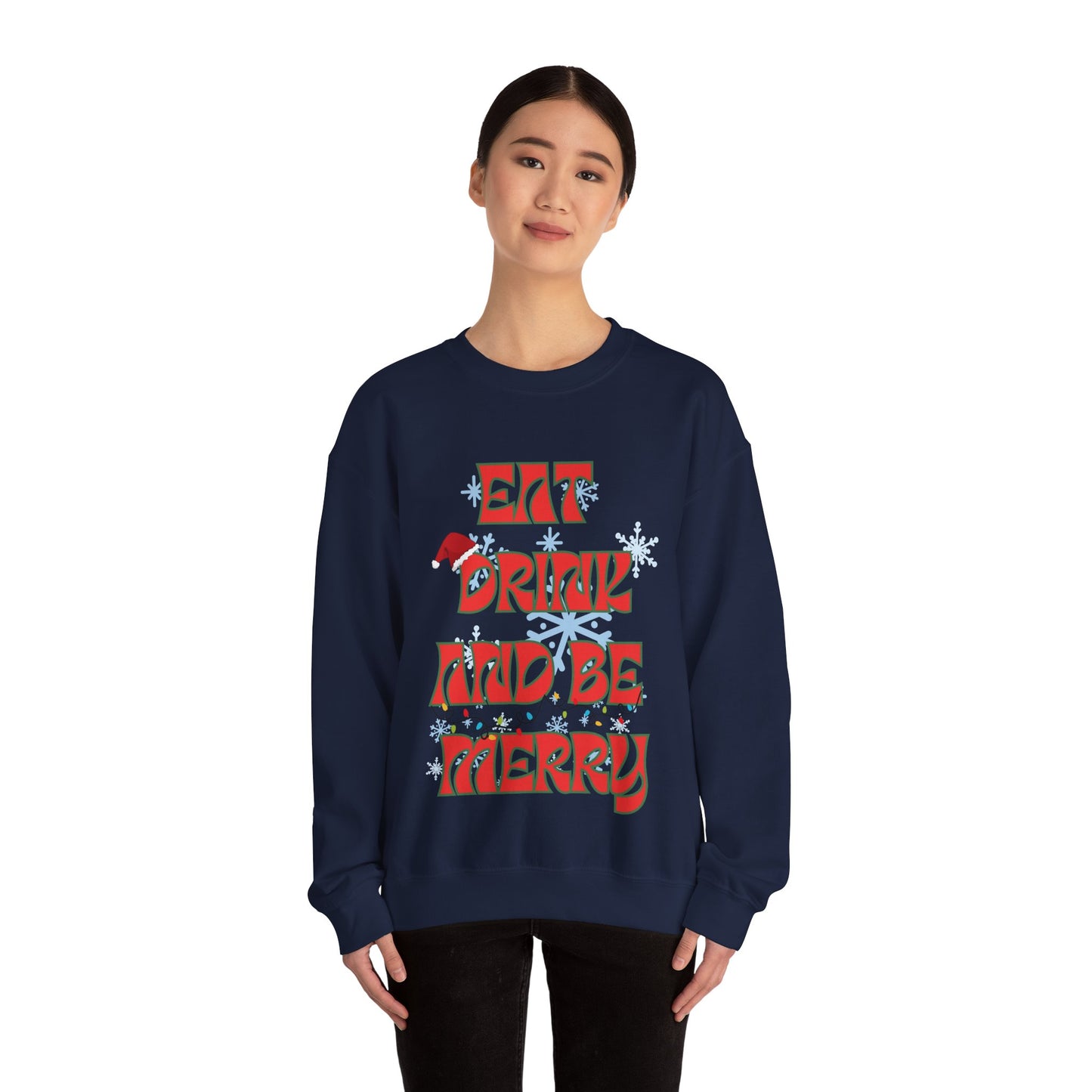 Eat Drink And Be Merry-Unisex Heavy Blend™ Crewneck Sweatshirt