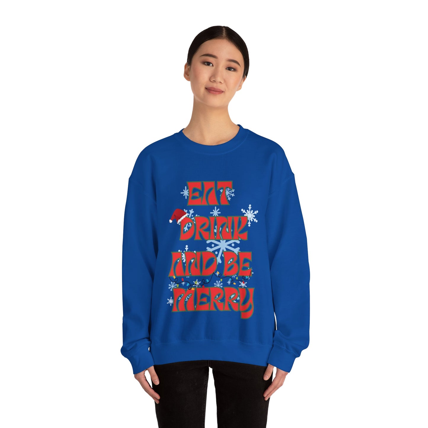 Eat Drink And Be Merry-Unisex Heavy Blend™ Crewneck Sweatshirt