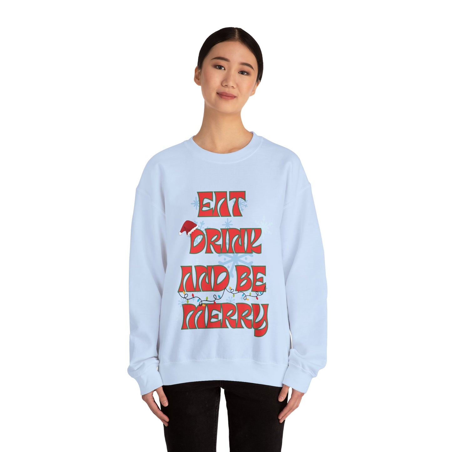 Eat Drink And Be Merry-Unisex Heavy Blend™ Crewneck Sweatshirt