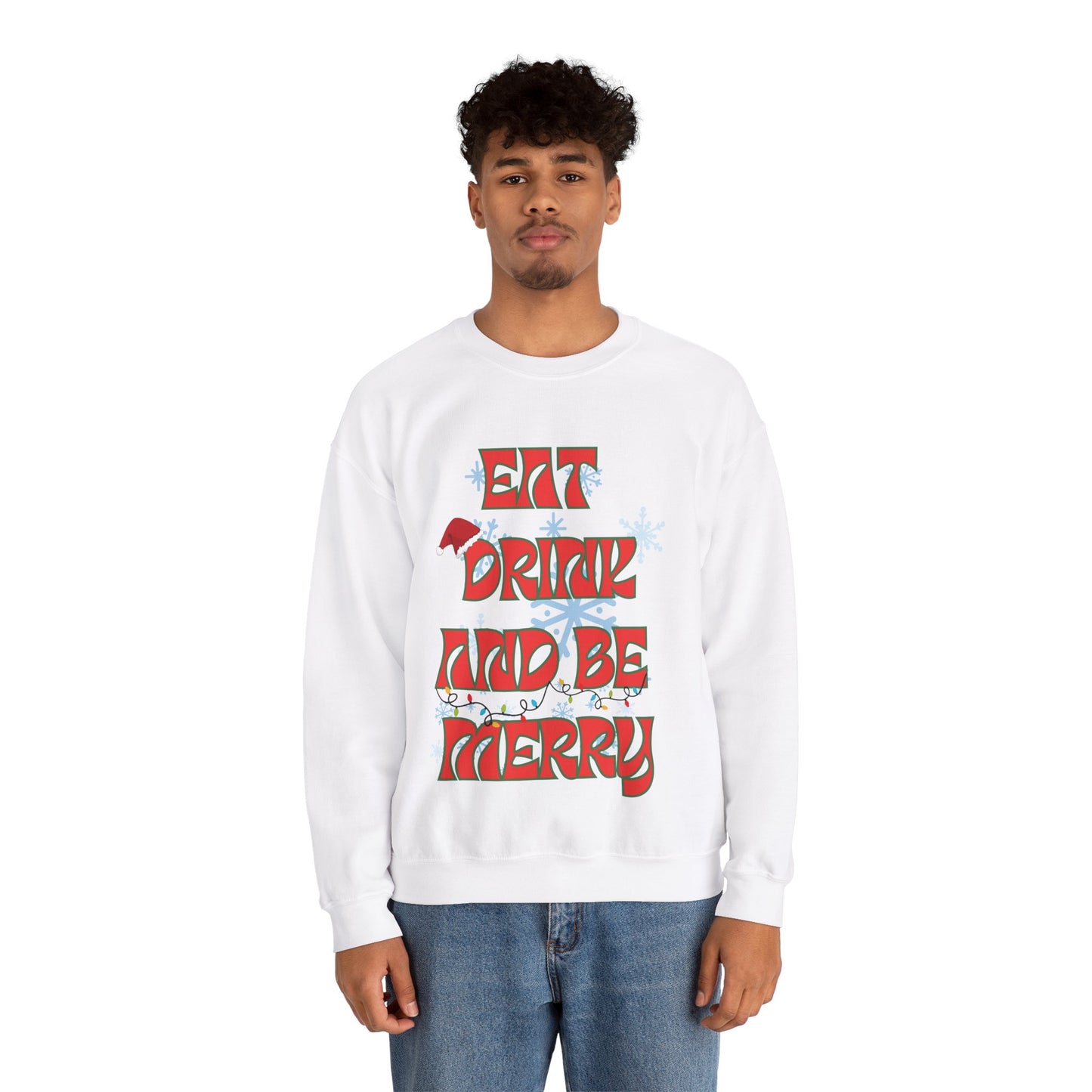 Eat Drink And Be Merry-Unisex Heavy Blend™ Crewneck Sweatshirt