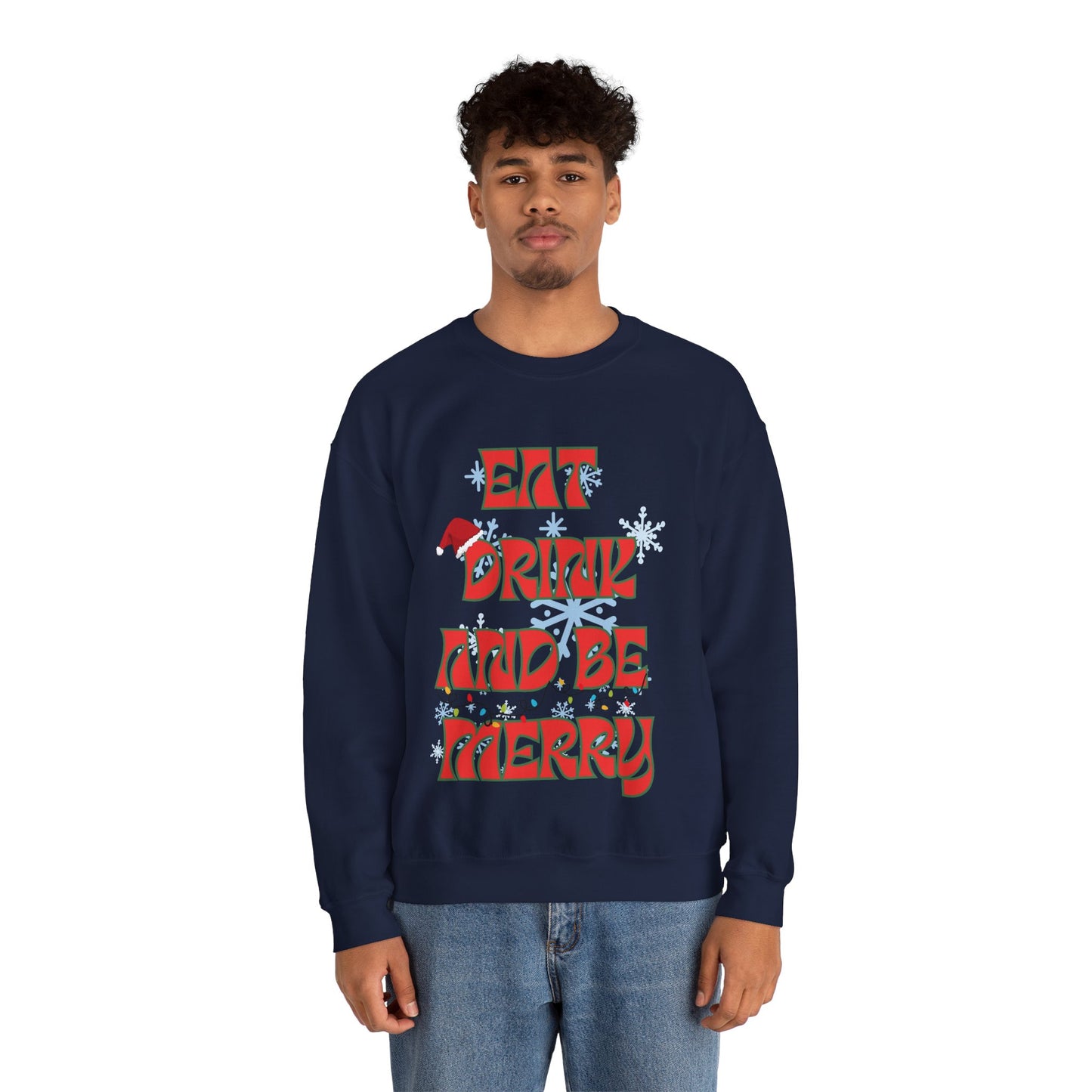 Eat Drink And Be Merry-Unisex Heavy Blend™ Crewneck Sweatshirt