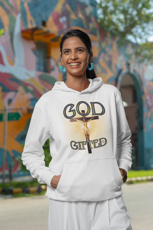 God Gifted Unisex Heavy Blend™ Hooded Sweatshirt - Inspirational Christian Sweatshirt