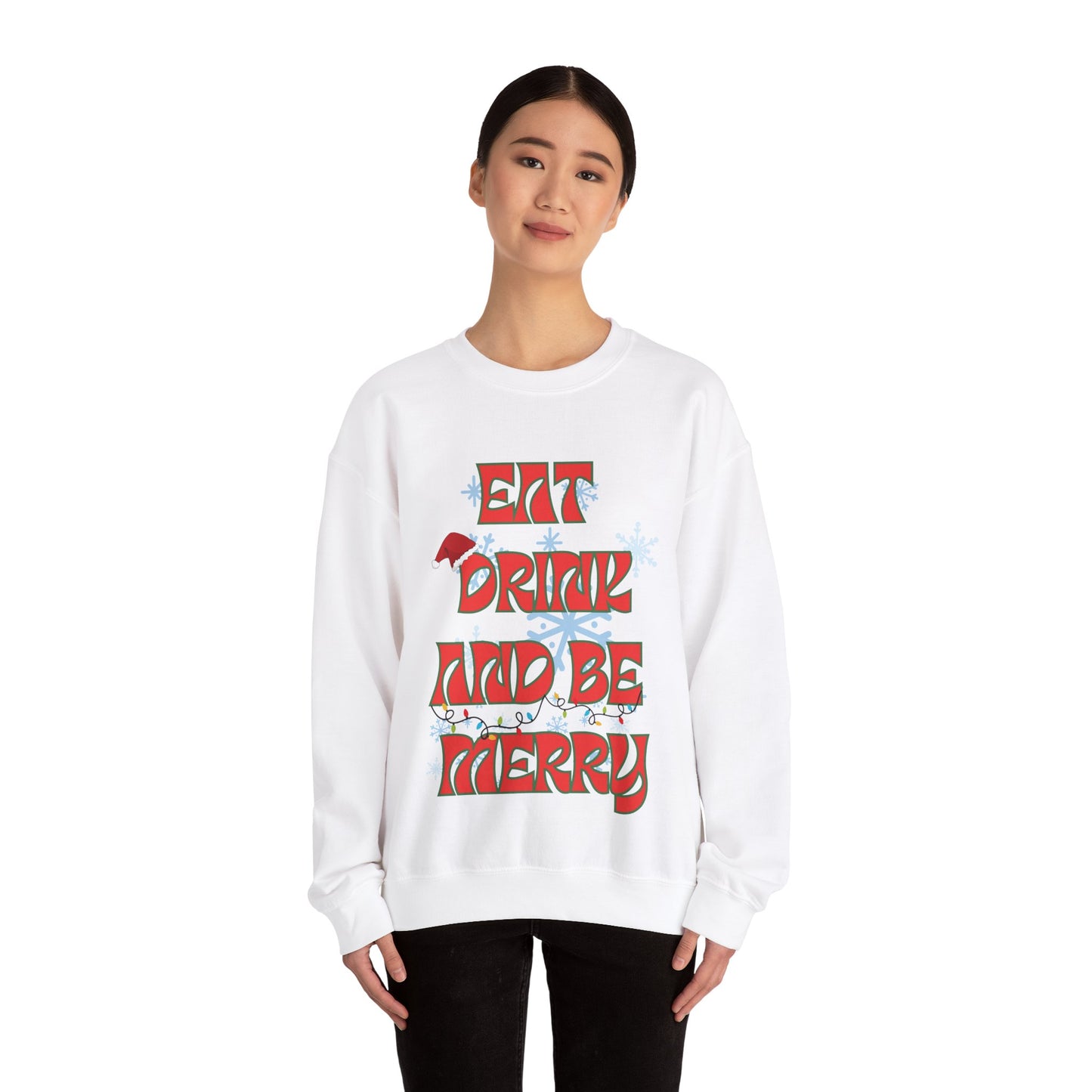 Eat Drink And Be Merry-Unisex Heavy Blend™ Crewneck Sweatshirt