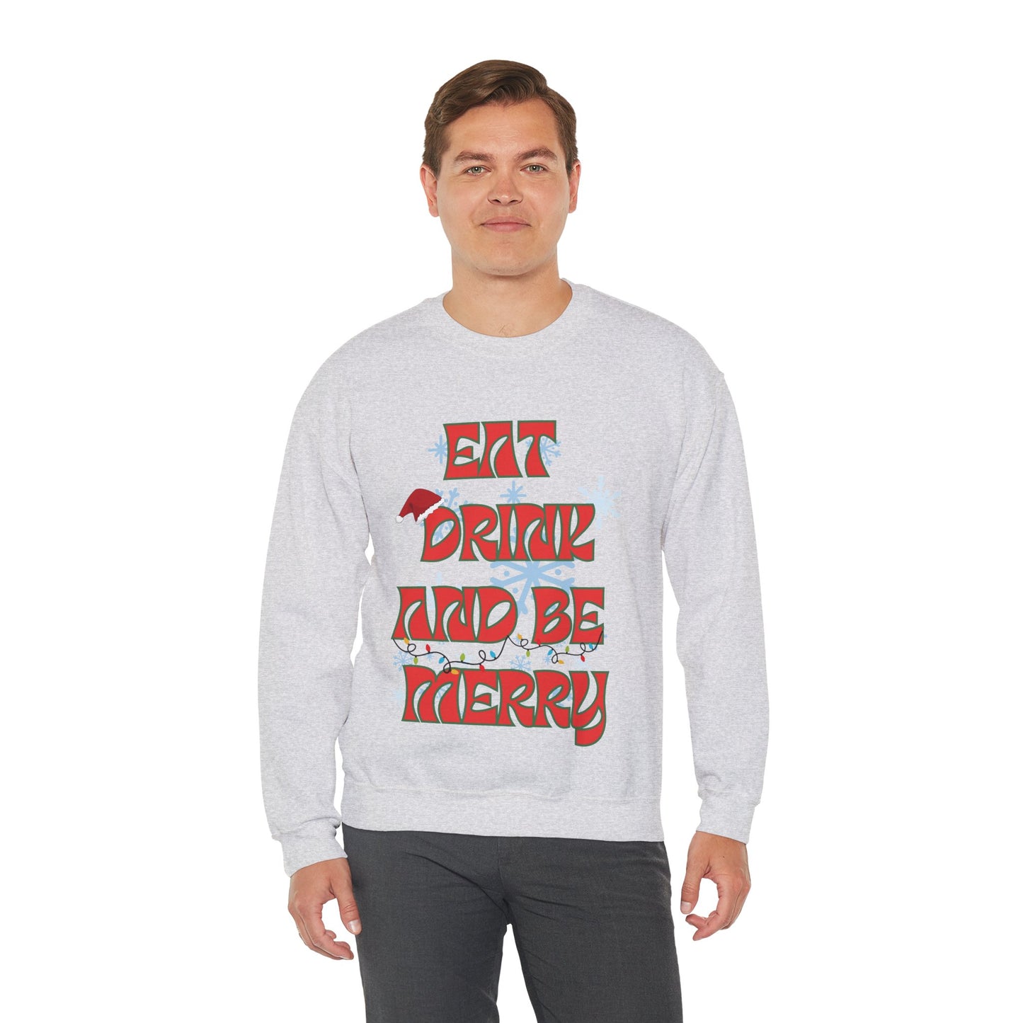 Eat Drink And Be Merry-Unisex Heavy Blend™ Crewneck Sweatshirt