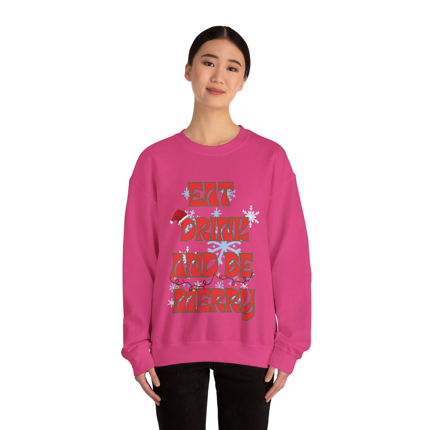 Eat Drink And Be Merry-Unisex Heavy Blend™ Crewneck Sweatshirt