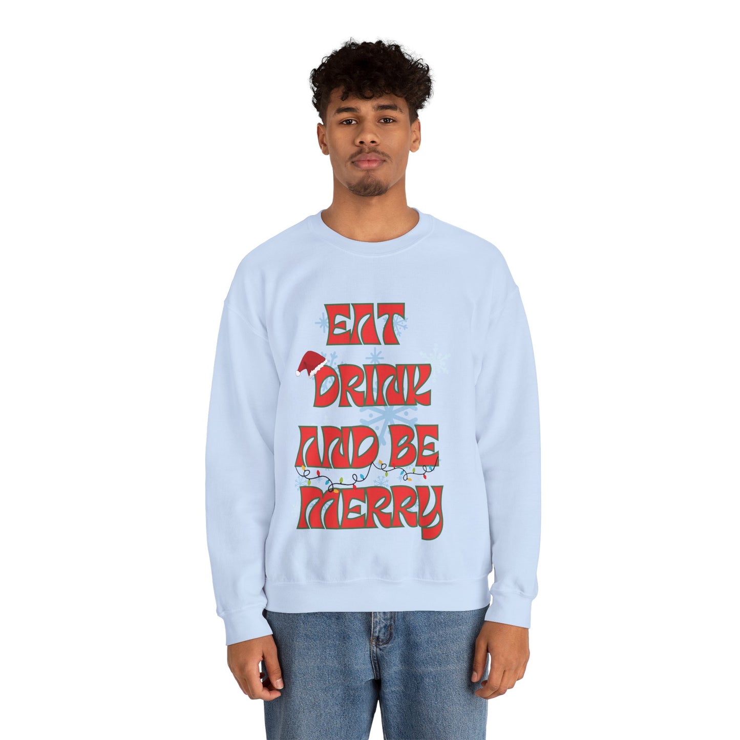 Eat Drink And Be Merry-Unisex Heavy Blend™ Crewneck Sweatshirt