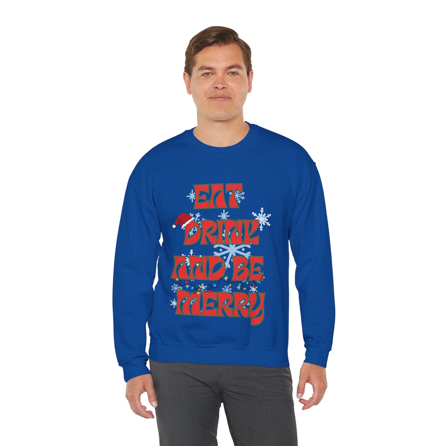 Eat Drink And Be Merry-Unisex Heavy Blend™ Crewneck Sweatshirt